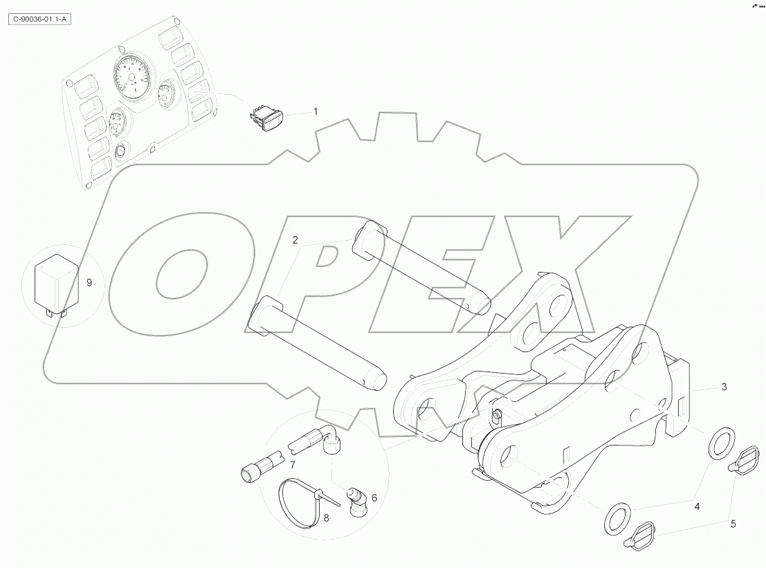 Digger Quick Attach - Hydraulic