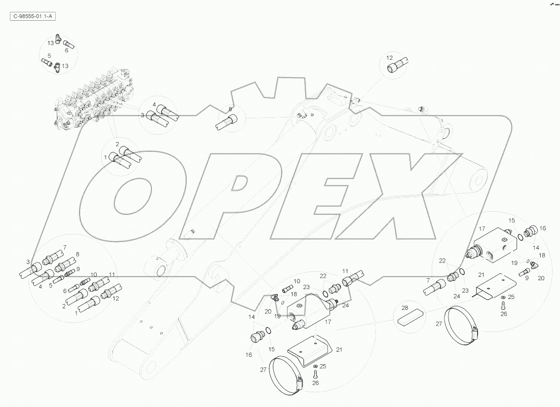 Hose Burst - Digger - Centremount - Servo