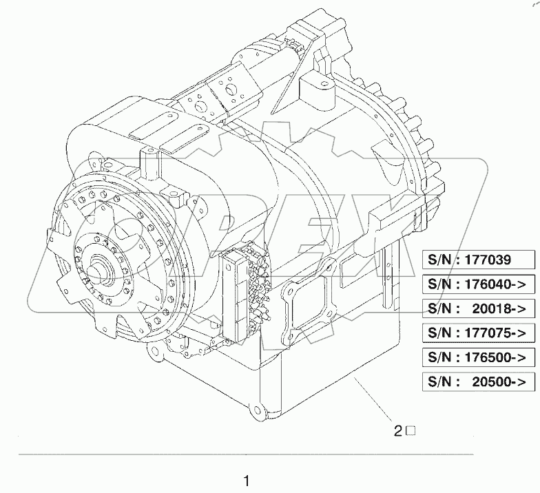  GEAR BOX ASSEMBLY