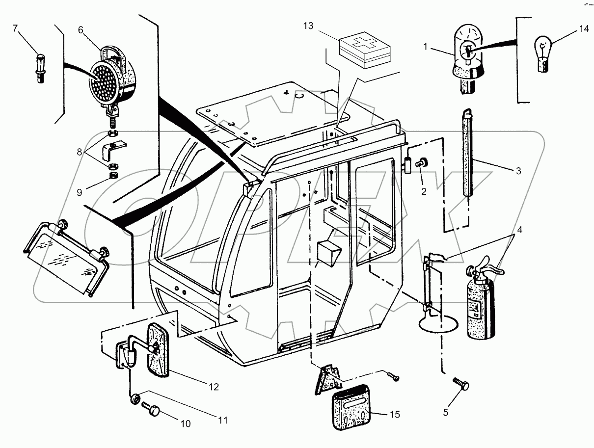  Accessories inside the cab