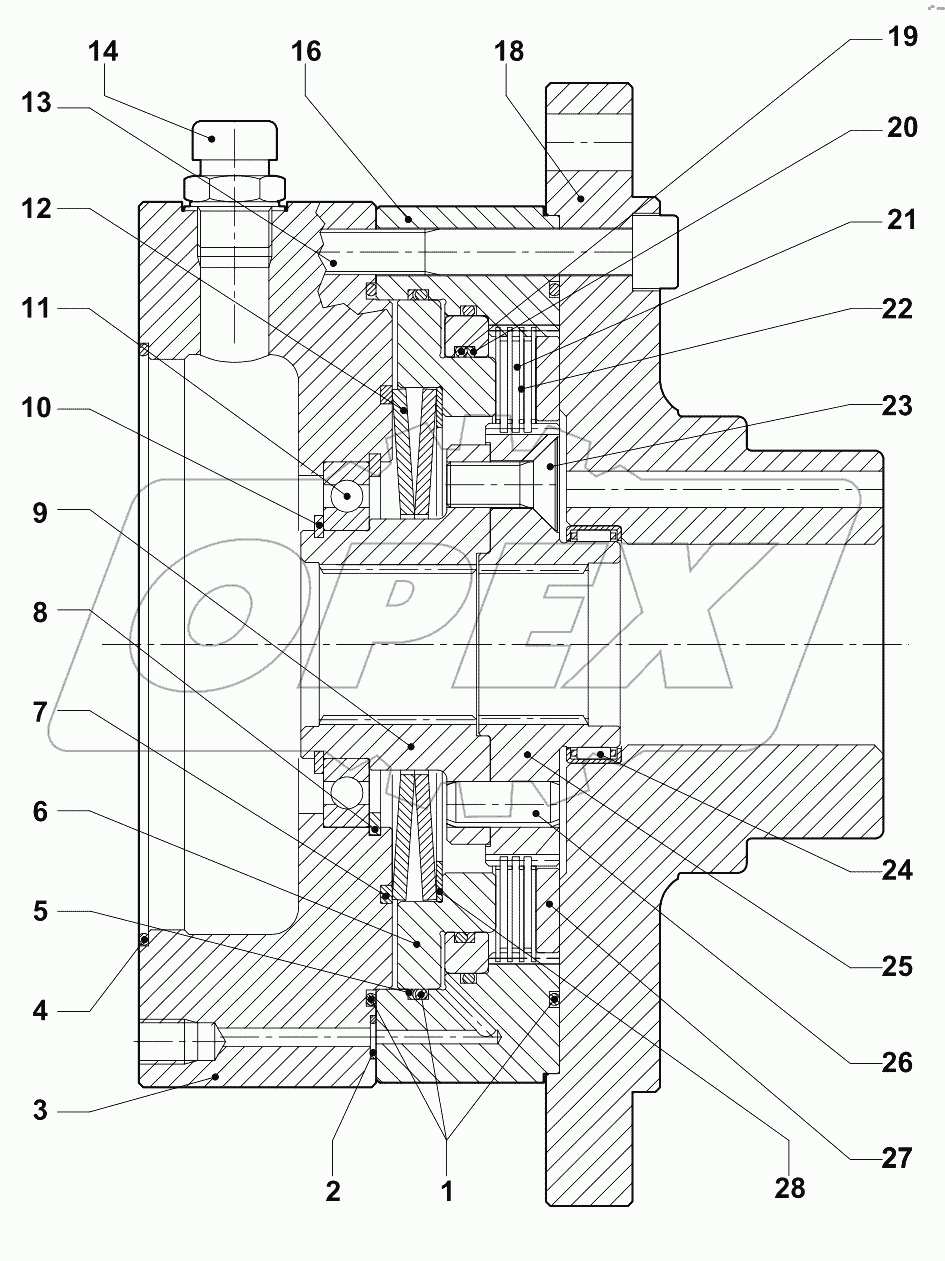  Winch TW4 Lebus - Brake group