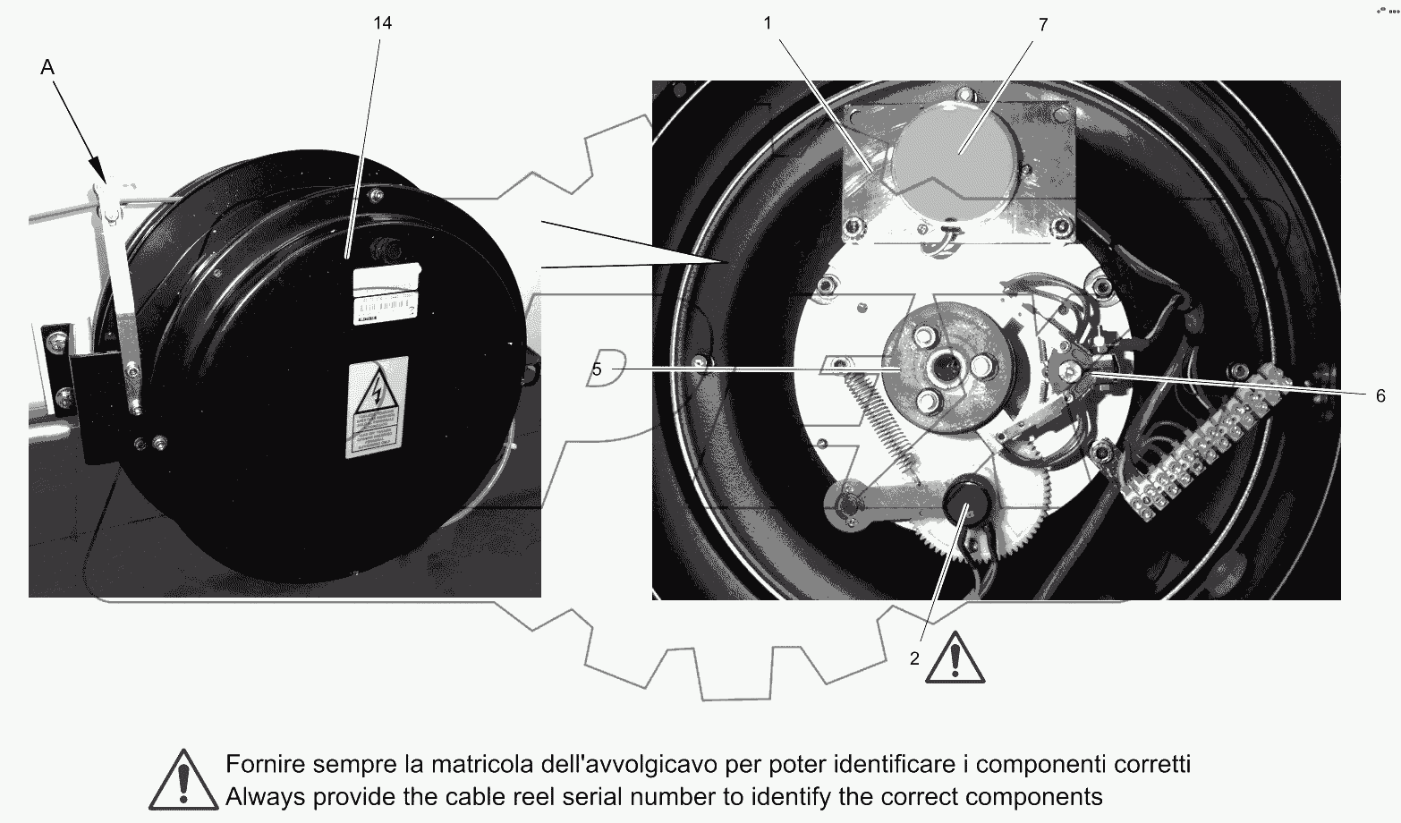  09.0682.1079 Cable reel components