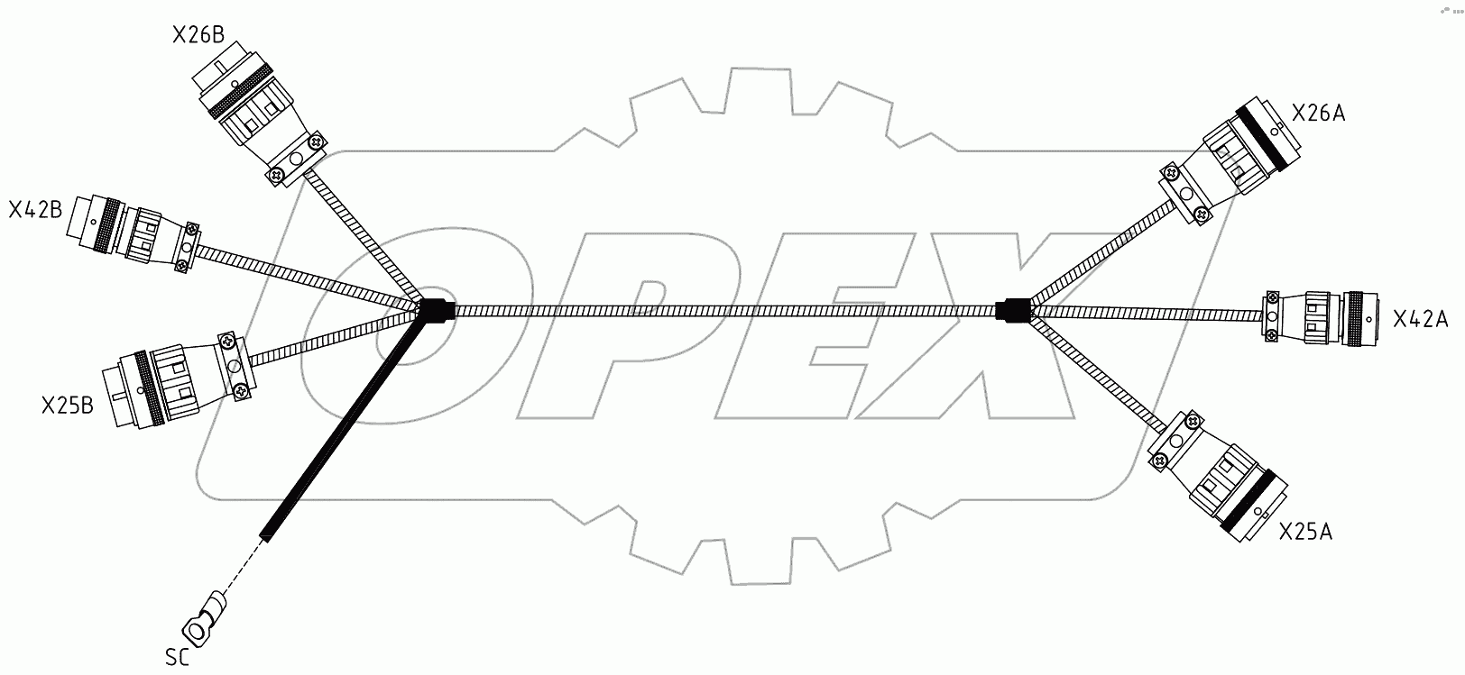  TURRET BOX HARNESS EXTENSION