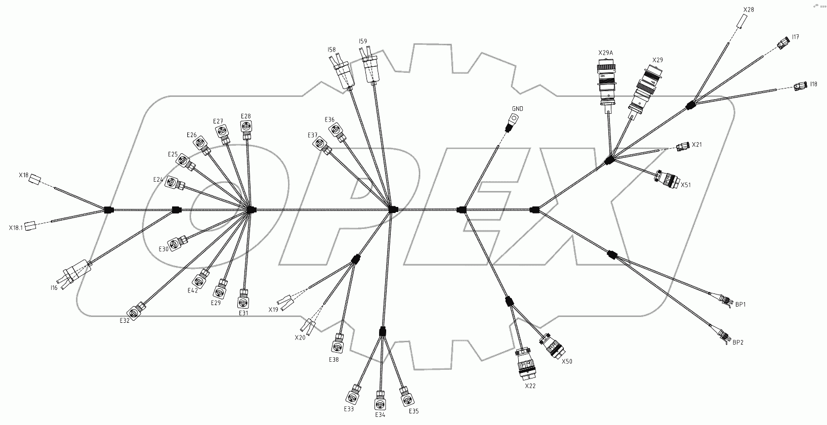  SUPERSTRUCTURE UPPER HARNESS