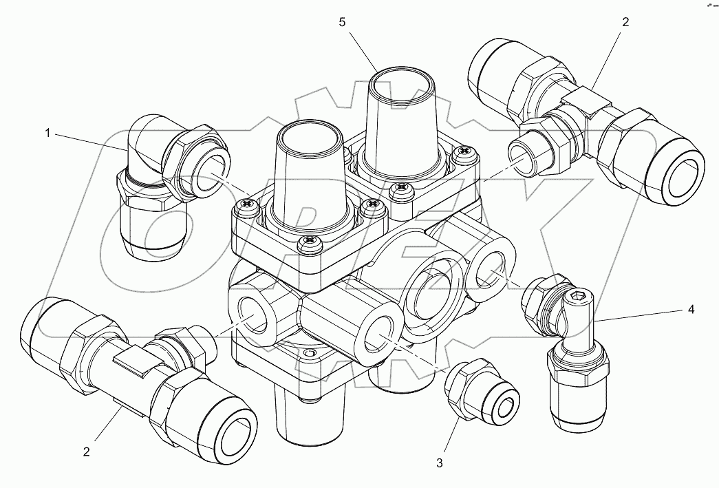  5-WAY PNEUMATIC VALVE