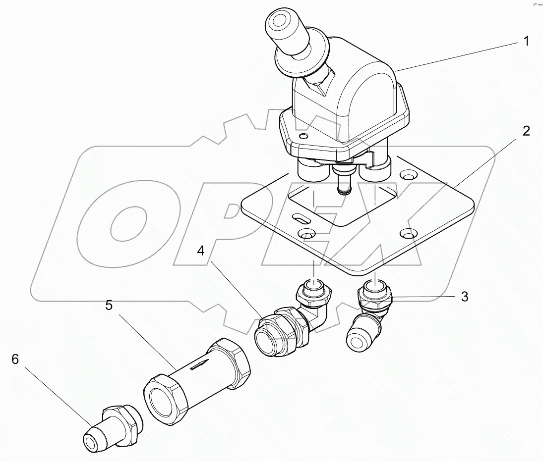  MANETTINO FRENO STAZIONAM. + VALV.
