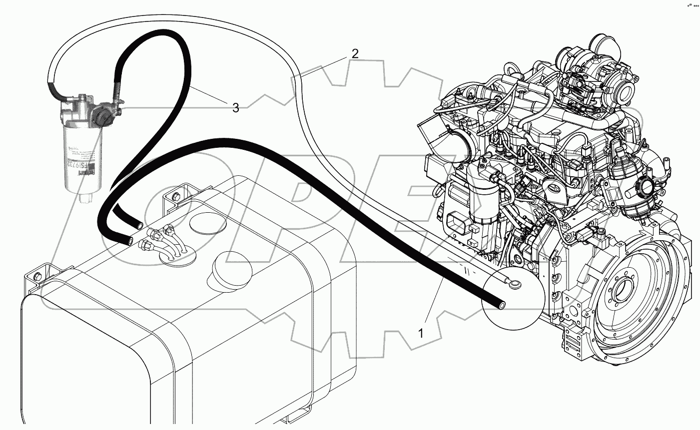  FUEL HOSES QSB4.5 FASE IV