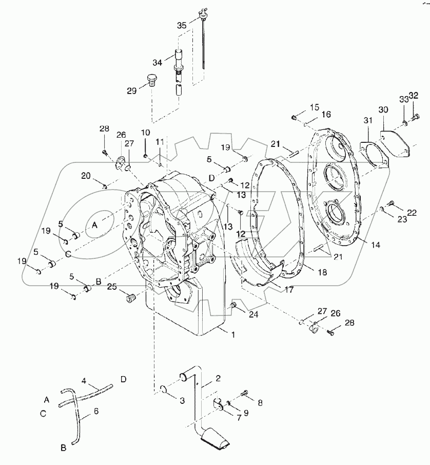  Case and rear cover group