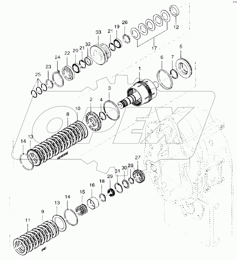  Rear and 2nd shaft group