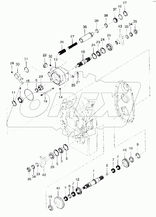  Output shaft group