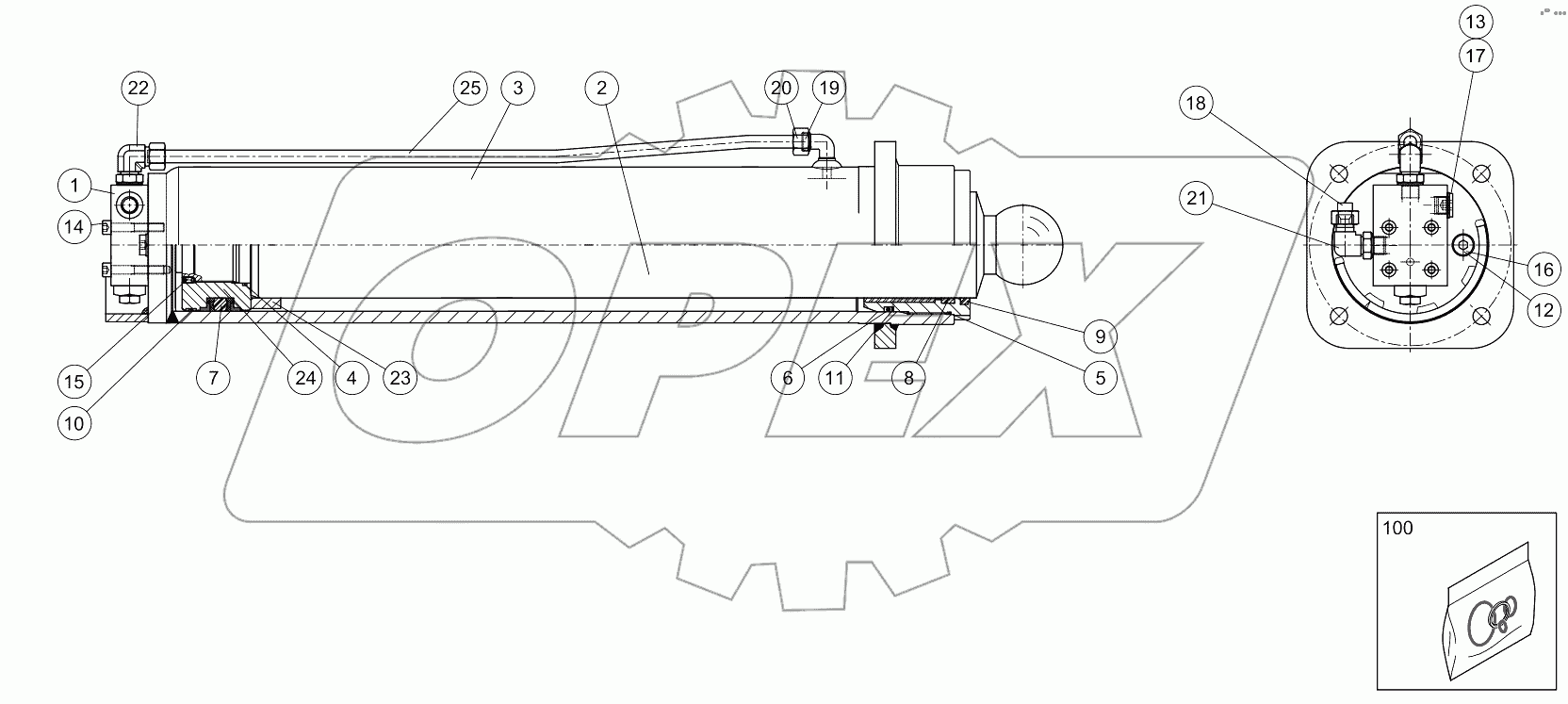  OUTRIGGERS VERTICAL CYLINDER