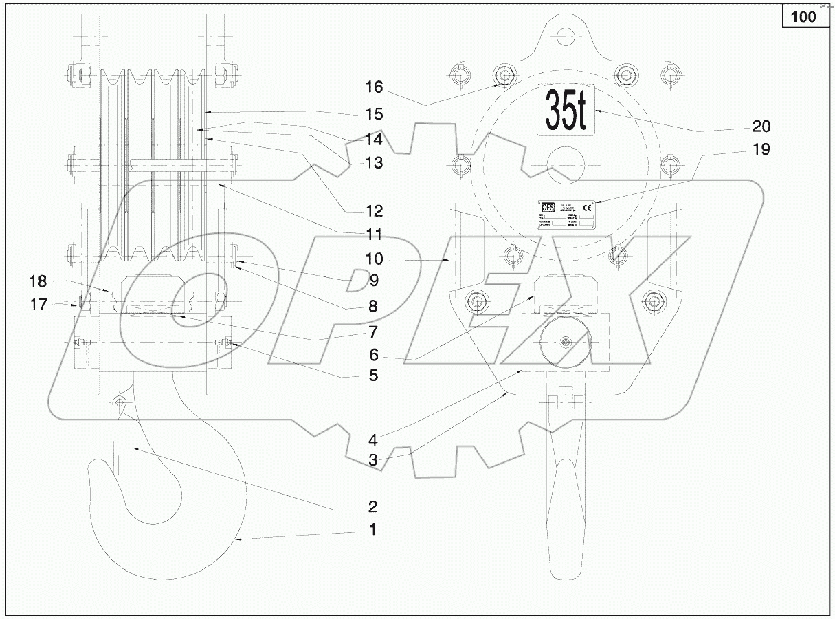  Block "OFS" 35T capacity