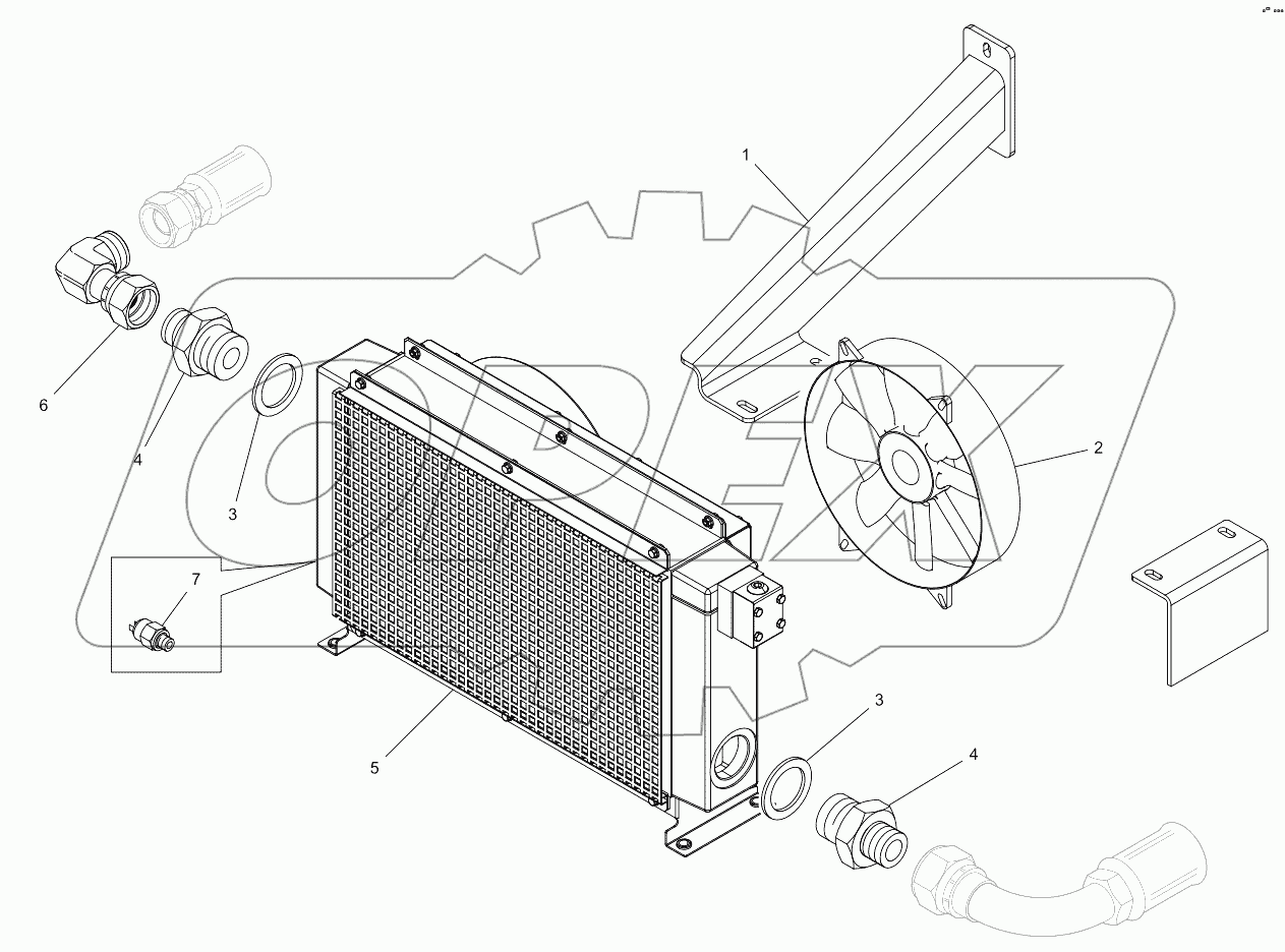  HYDRAULIC OIL HEAT EXCHANGER