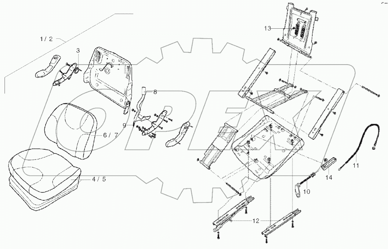  Operator's Seat Fsp010 - Fsp050