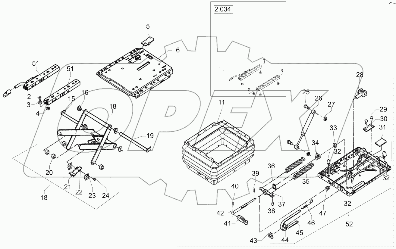  Operator's Seat - Suspension Msg85