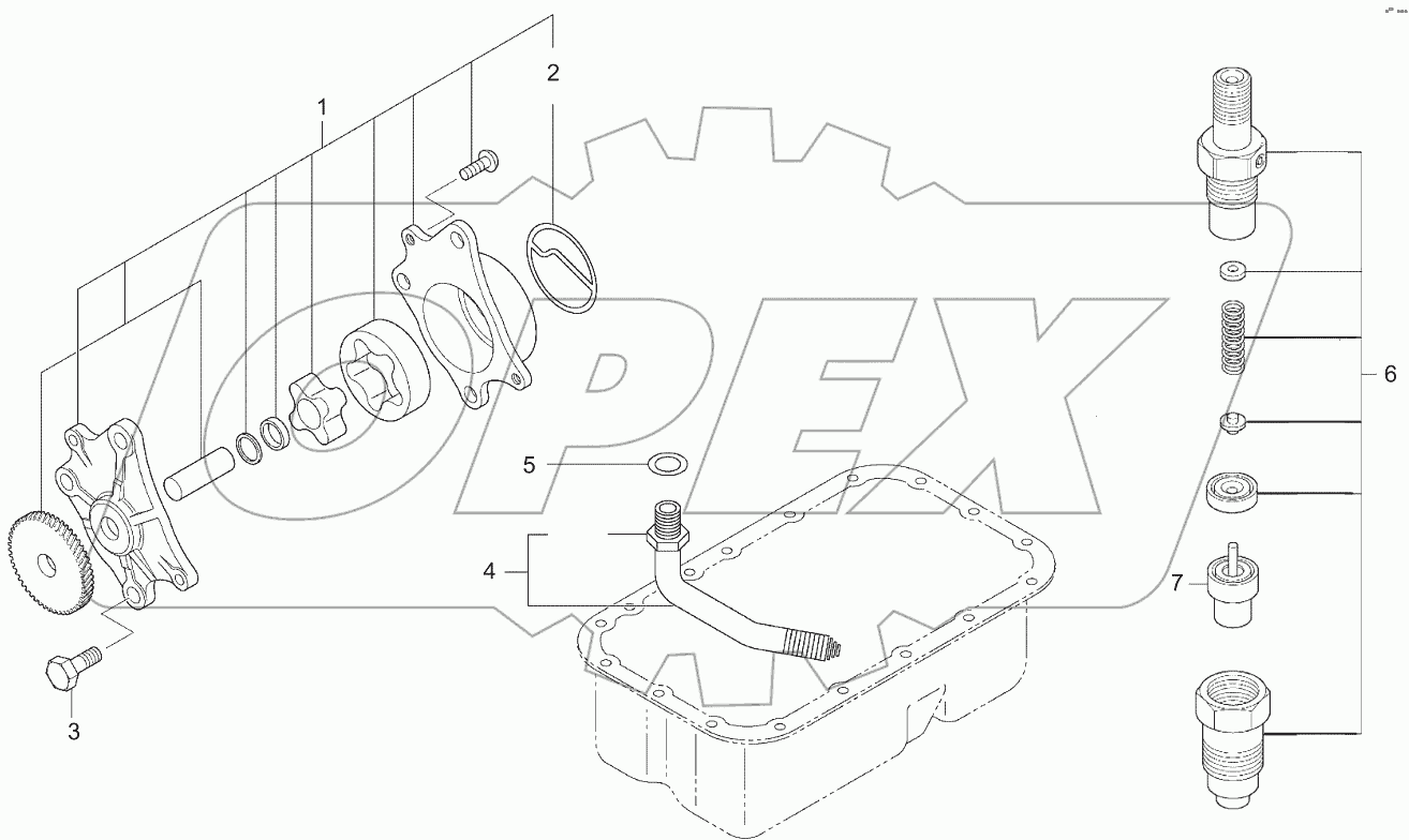  Motor- Oelpumpe, Saugleitung, Einspritzduese