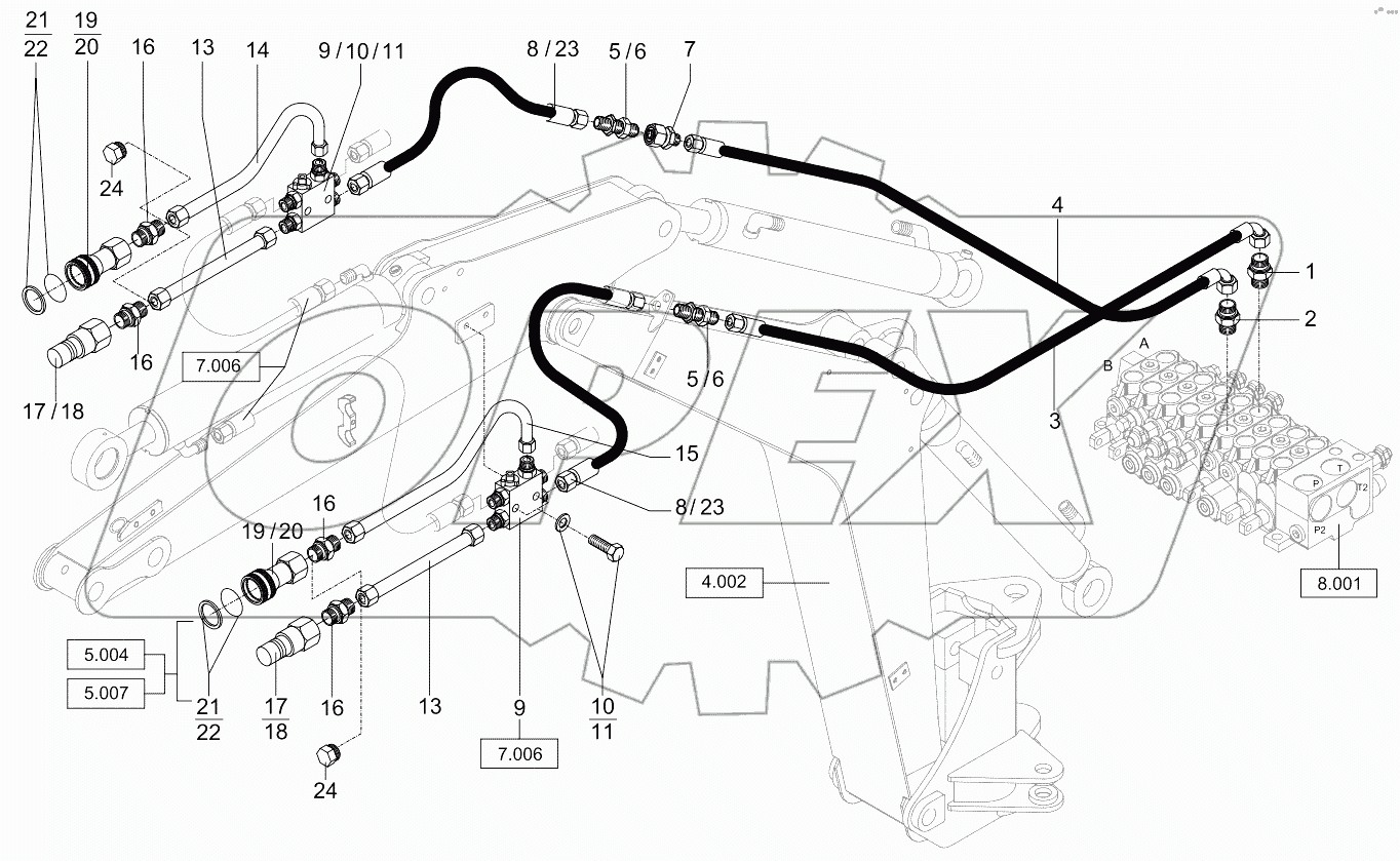  Hydraulic Installation - Add.  Outlet