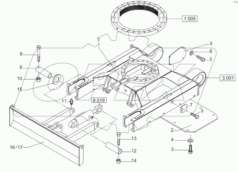  Undercarriage, Dozer Blade