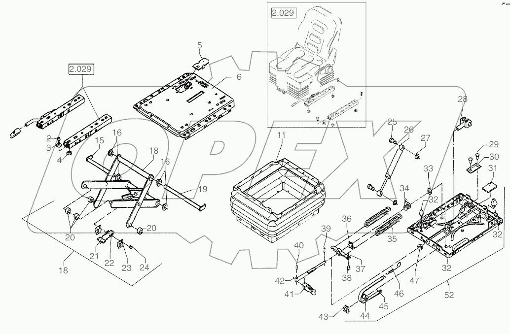  Operators Seat-Suspension Msg85