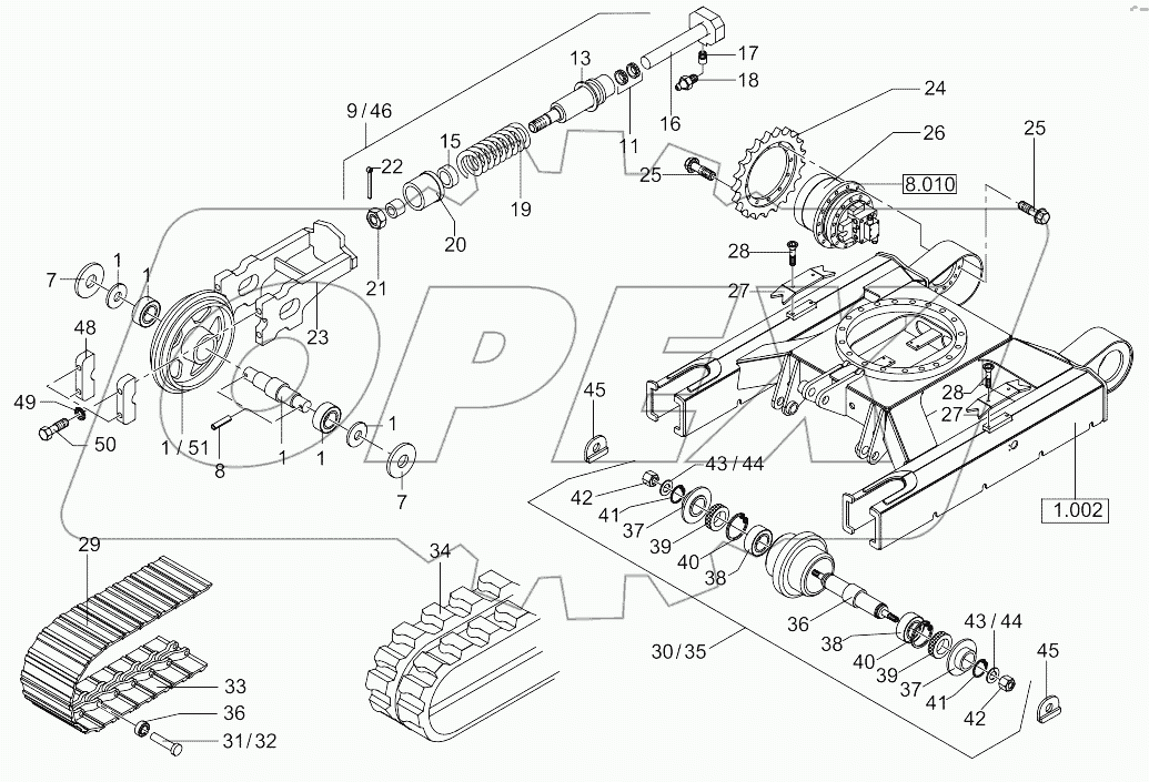  Undercarriage, Travel Drive