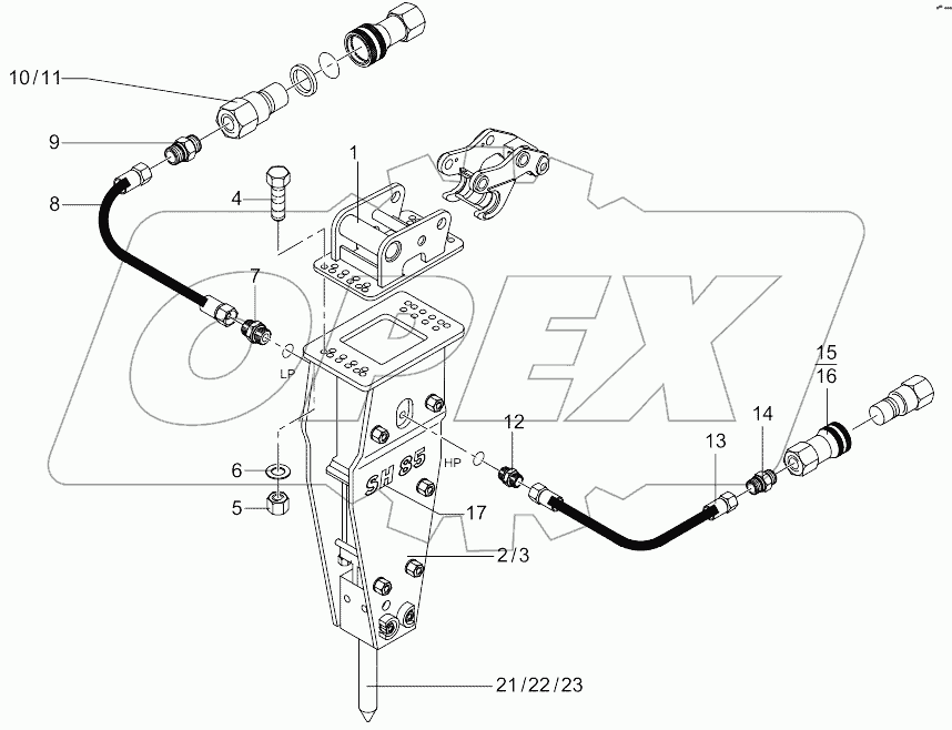  Hydraulic Hammer With Hydraulic Installation