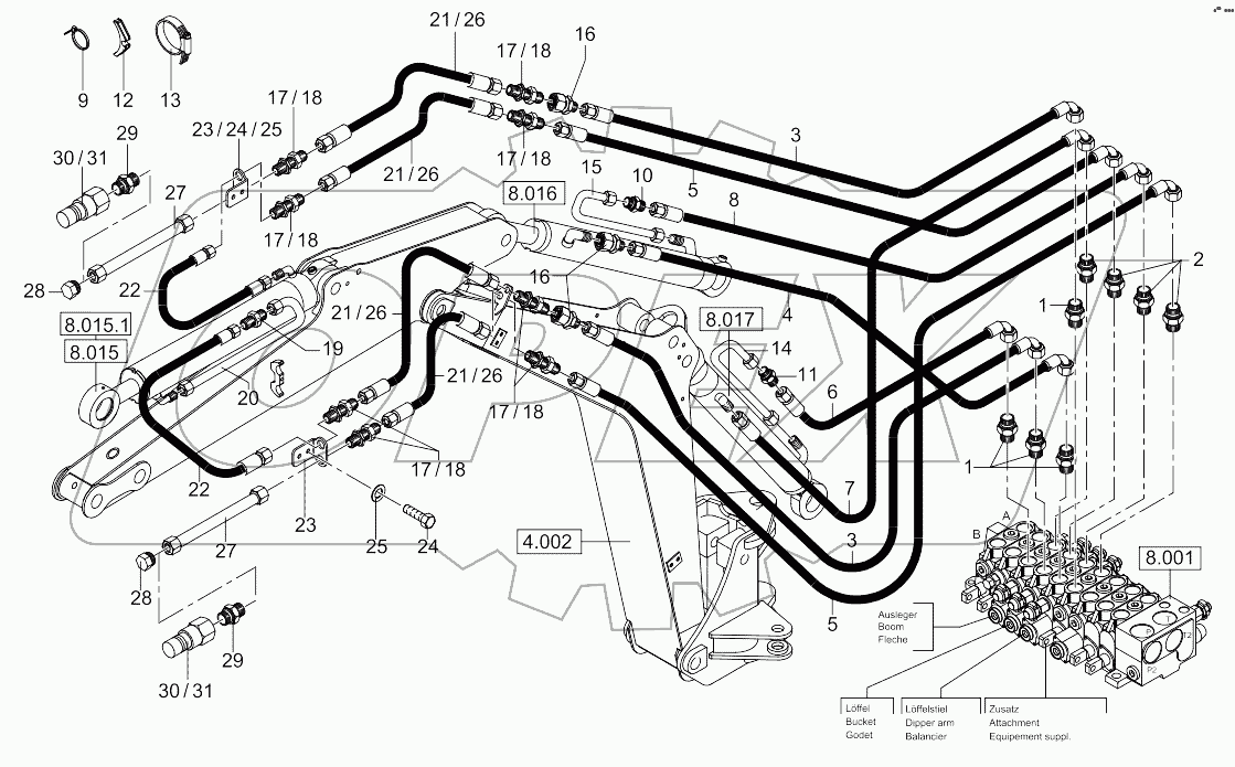  Hydraulic Installation - Working Equipment