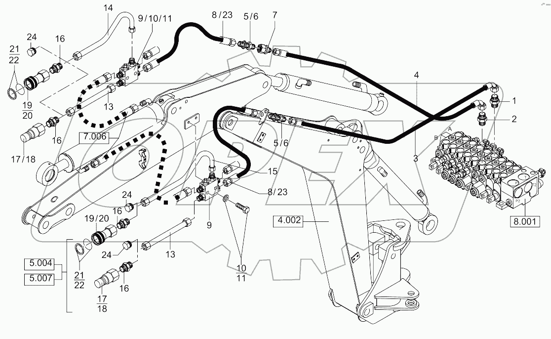  Hydraulic Installation - Add. Outlet