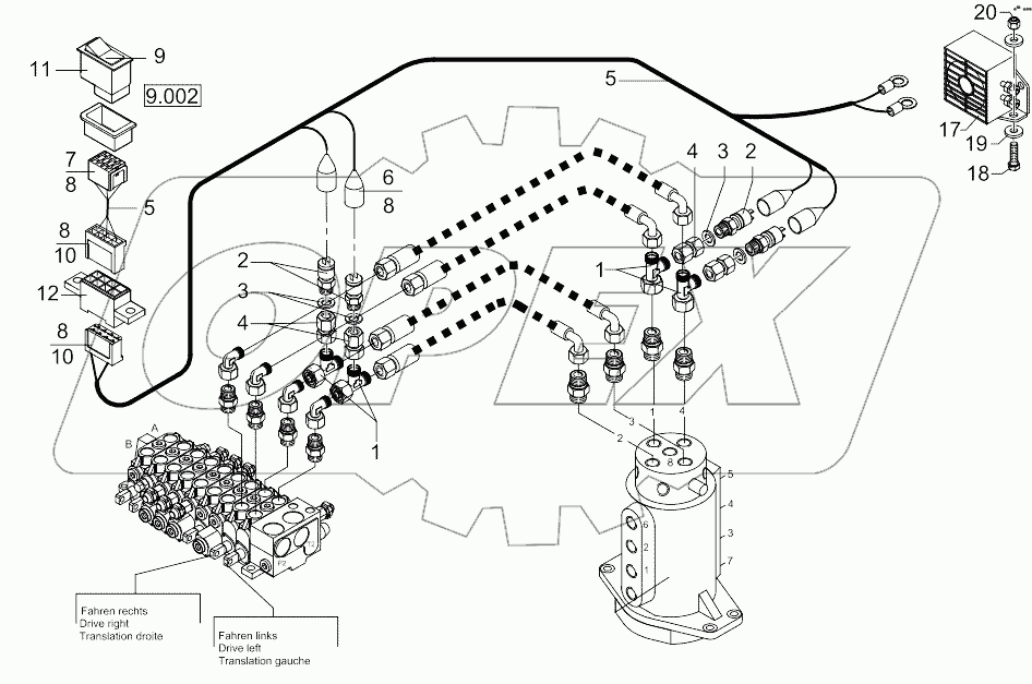  Hydraulic Installation - Travel Motions Alarm
