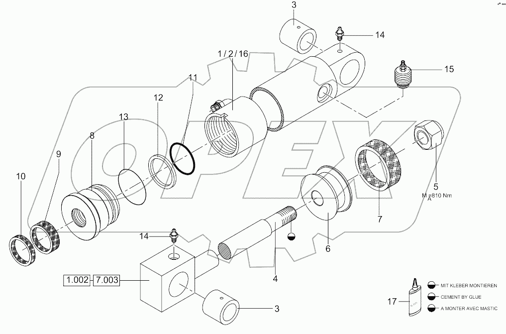  Hydraulic Cylinder - Dozer Blade 90/40
