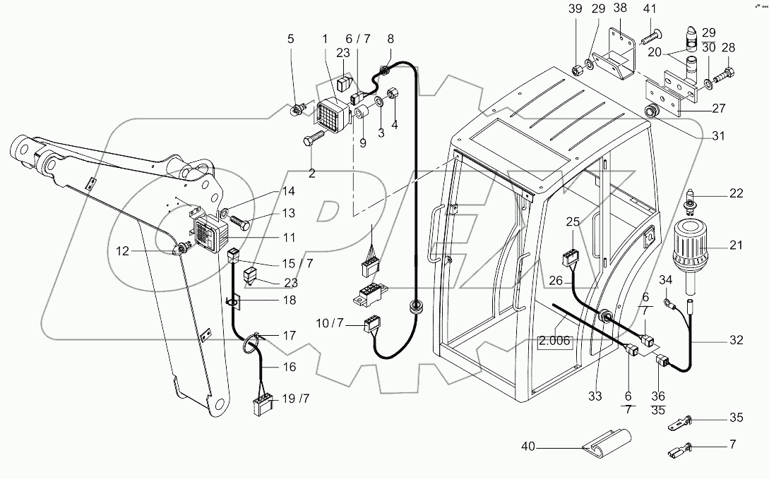  Working Flood Light, Yellow Beacon
