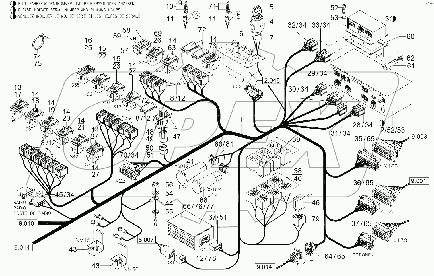  ELECTRIC INSTALLATION - CONSOLE >TL02600185