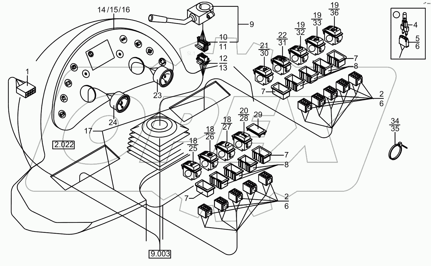  Electric Installation - Instrument Panel