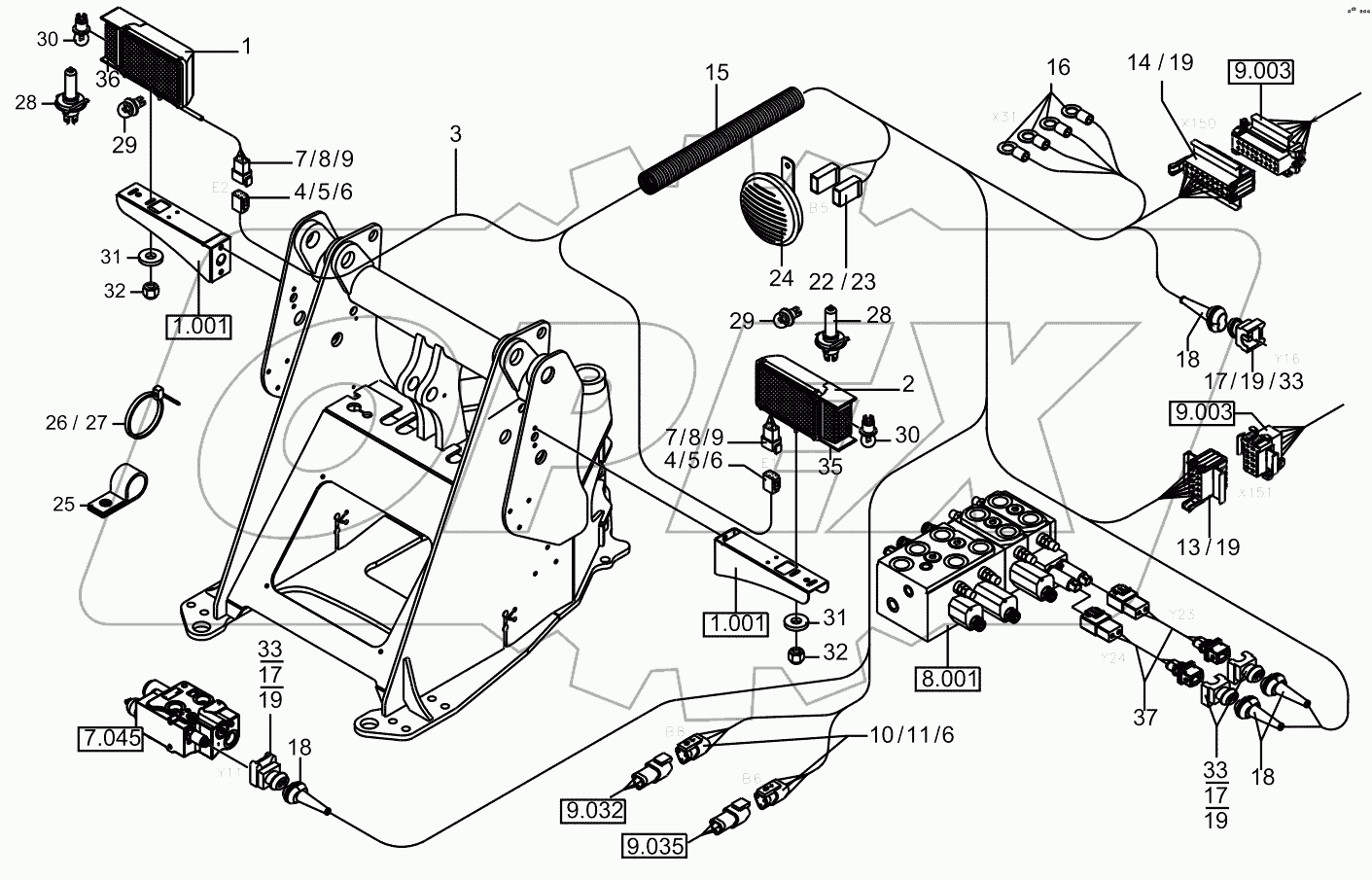  Electric Installation - Front Chassis