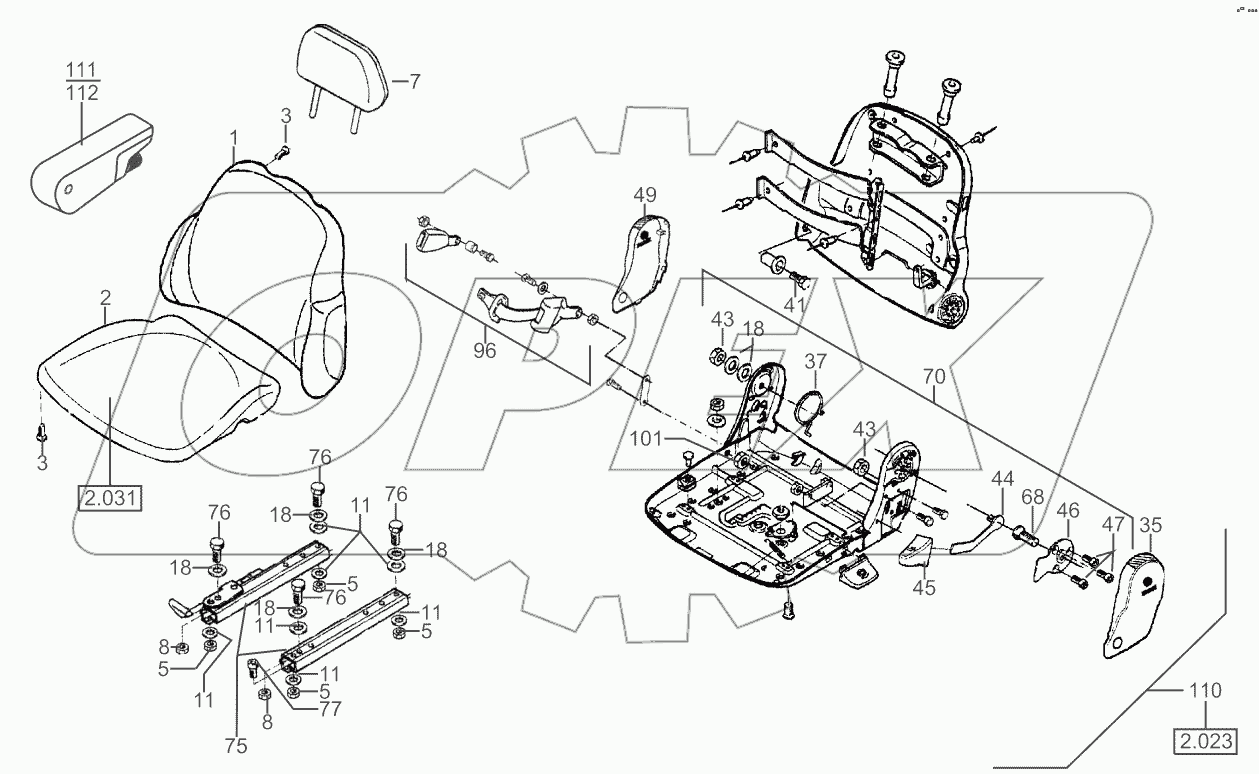  Operator's Seat Msg85