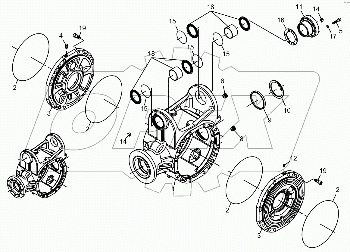  Rear Axle - Differential Housing - 5370661966 >Tl03100114