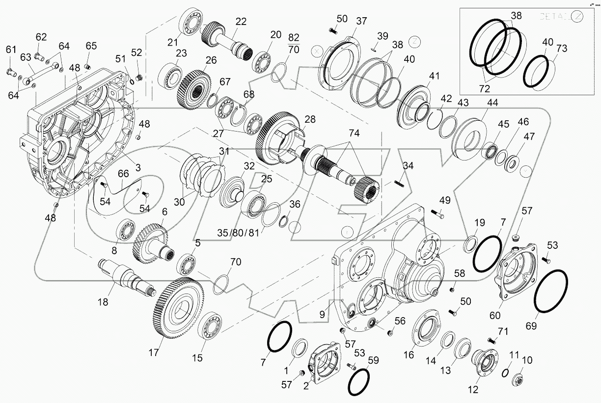  Rear Axle - Intermediate Gear - 5370661966 >Tl03100114