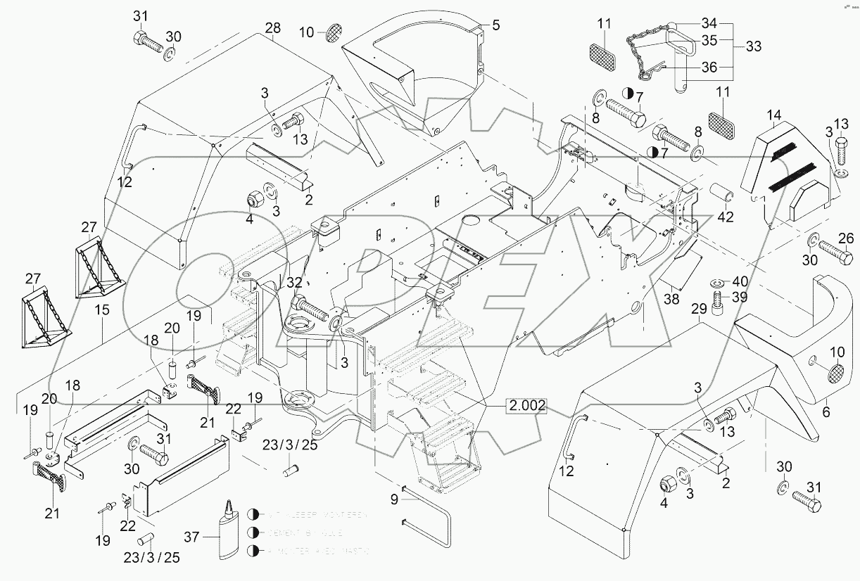  Rear Chassis, Fender