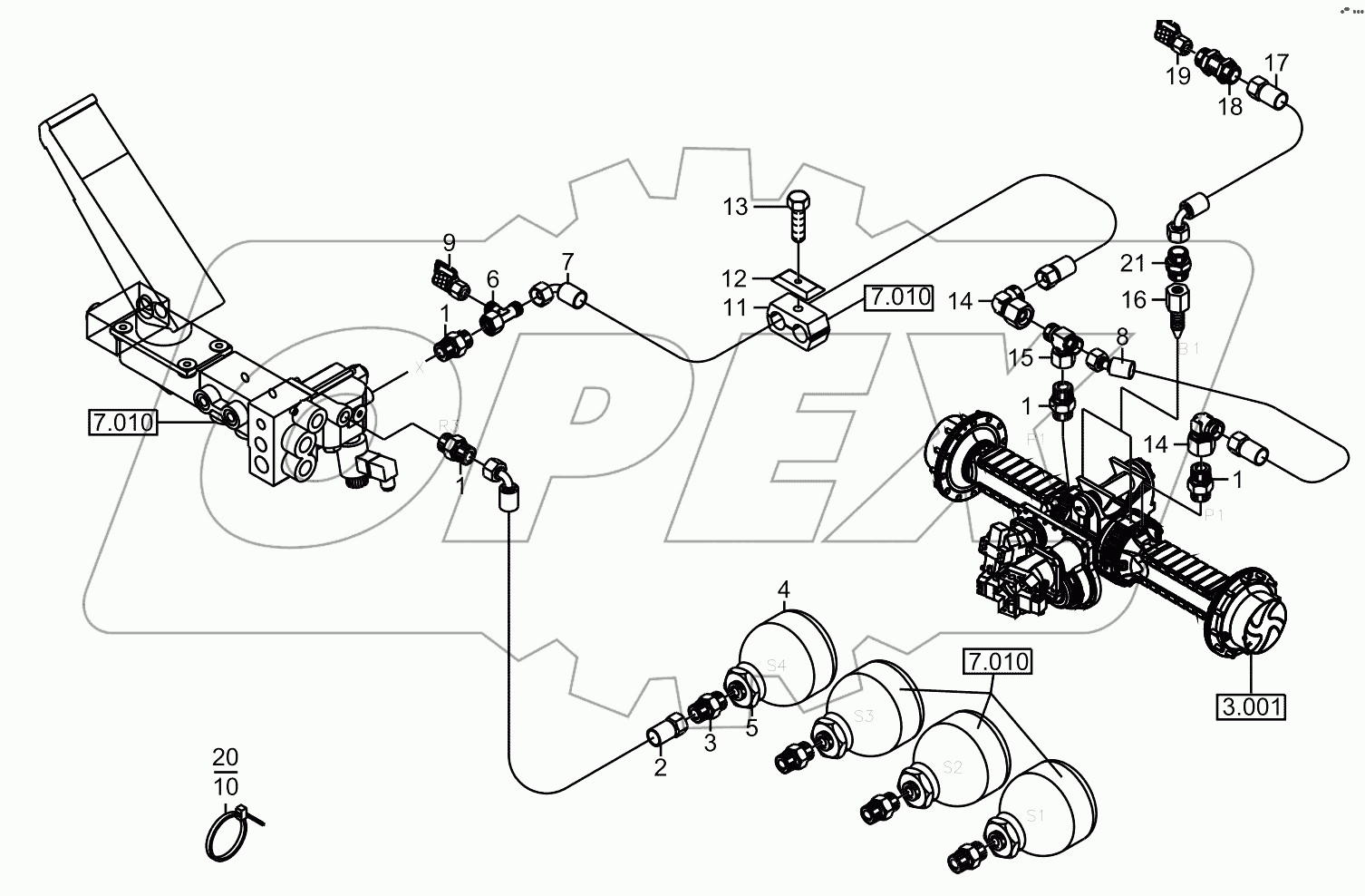  Hydraulic Installation - Parking Breake