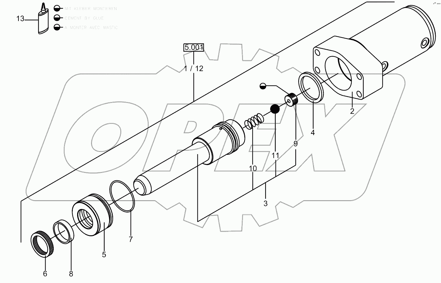  Hydraulic Cylinder - With Quick Attach