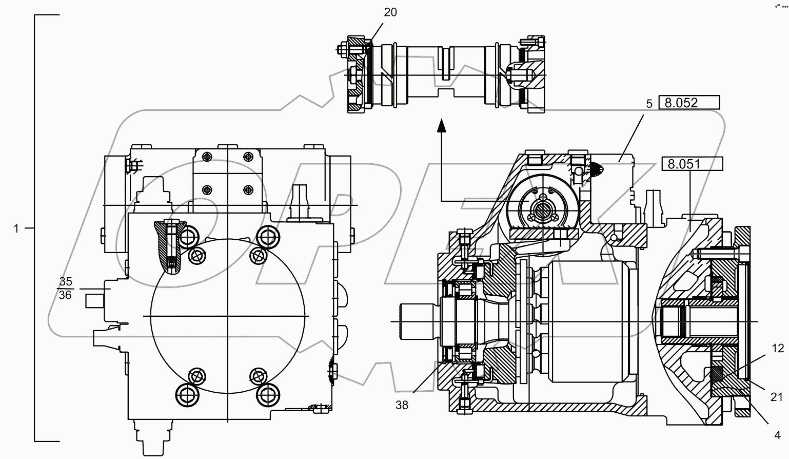  Variab.Displ.Pump - Drive 1 5364662523