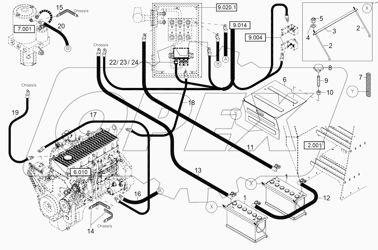  ELECTRIC INSTALLATION - BATTERY TL45000164>
