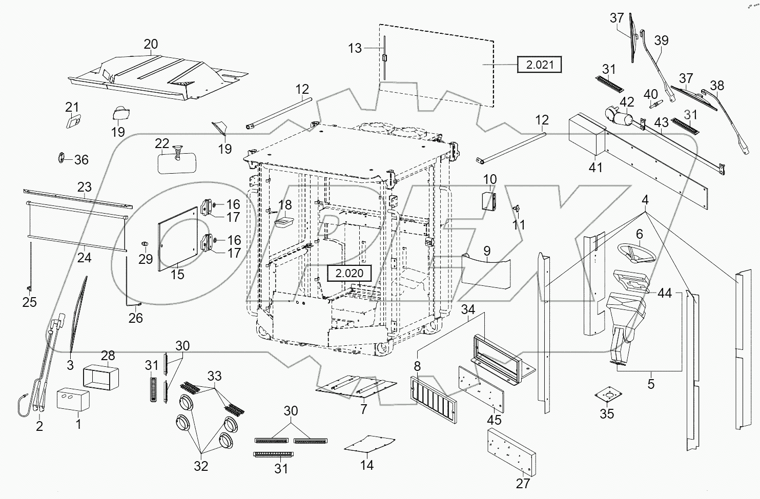  OPERATOR`S CAB - EQUIPMENT 1