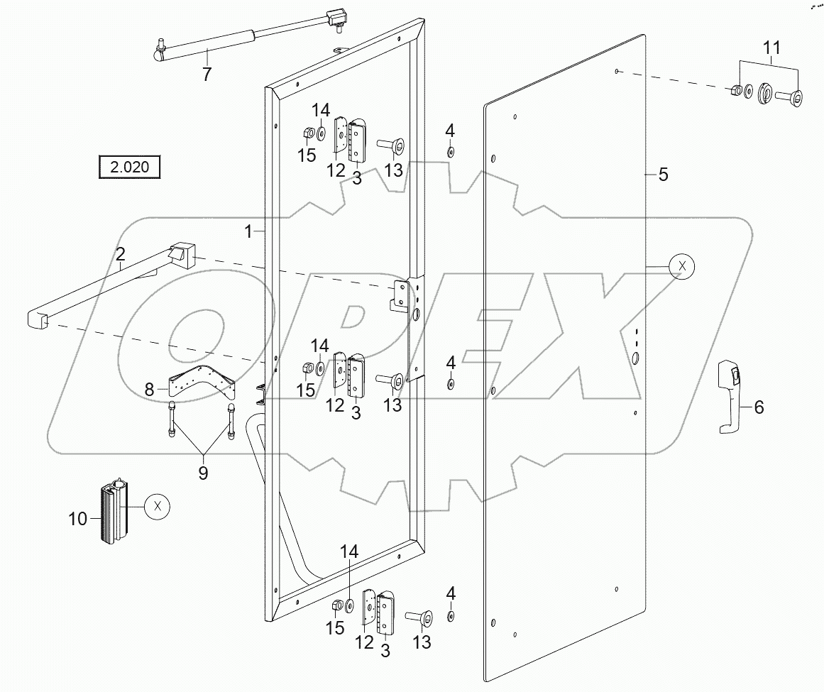  OPERATOR`S CAB – DOOR LEFT