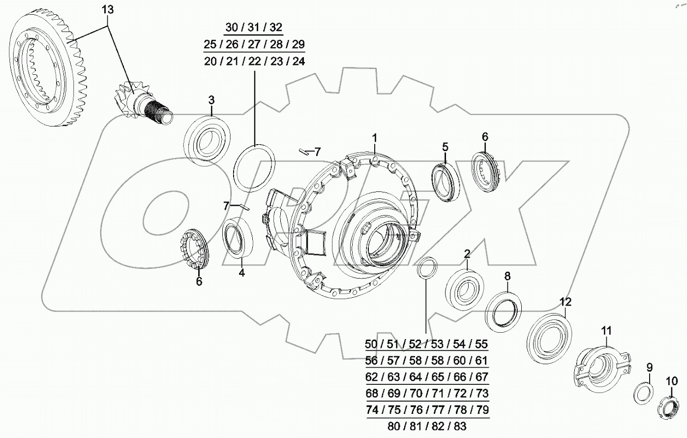  FRONT AXLE - AXLE INSERT 1 >TL04500164