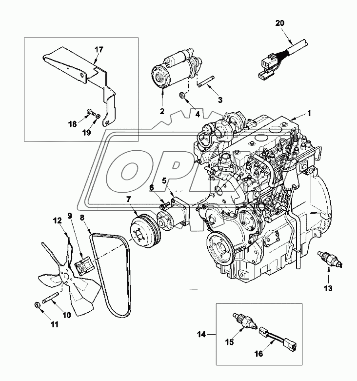 Двигатель Rg38043 (с кондиционером)