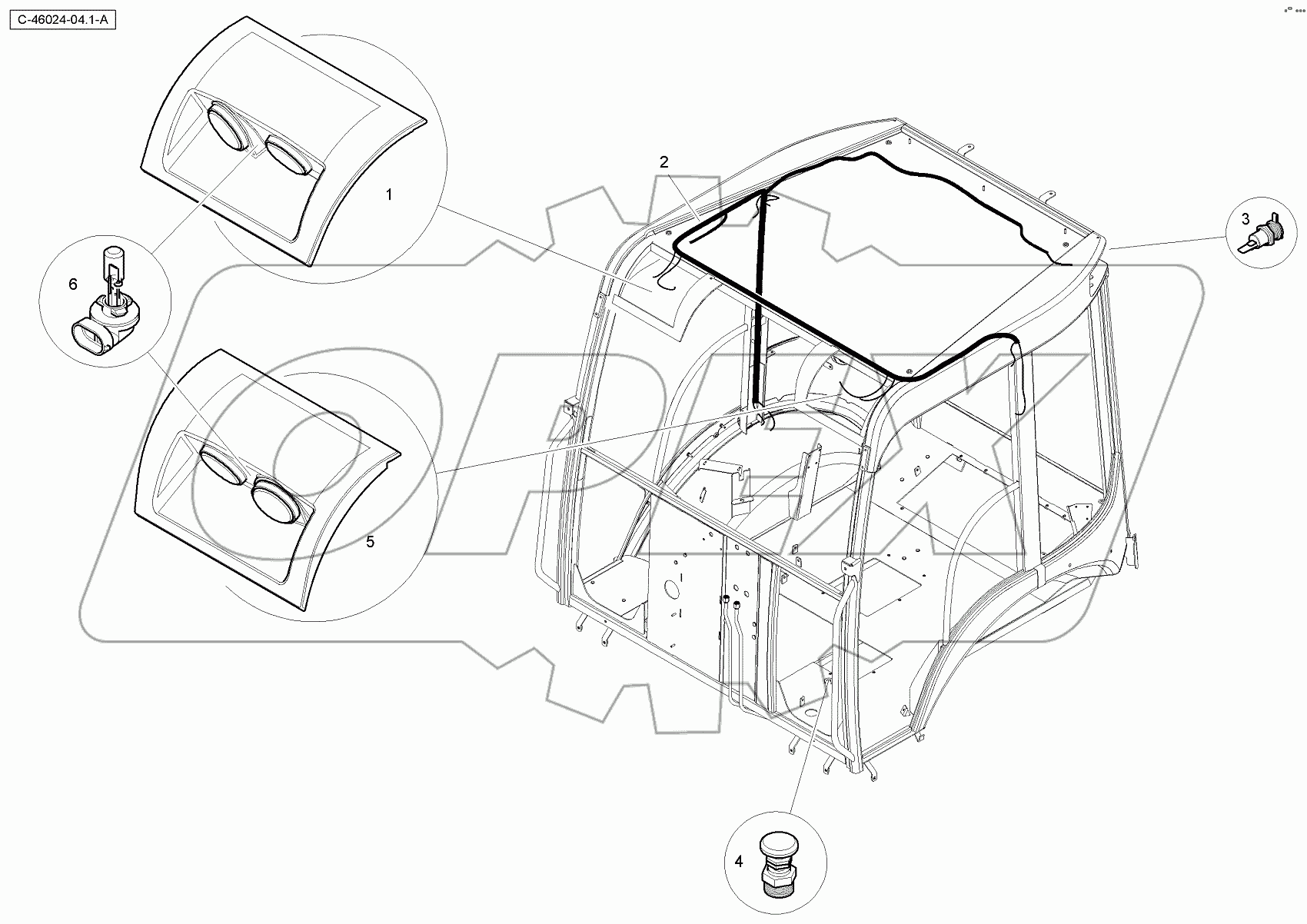  4067 46024 Canopy - Electrics