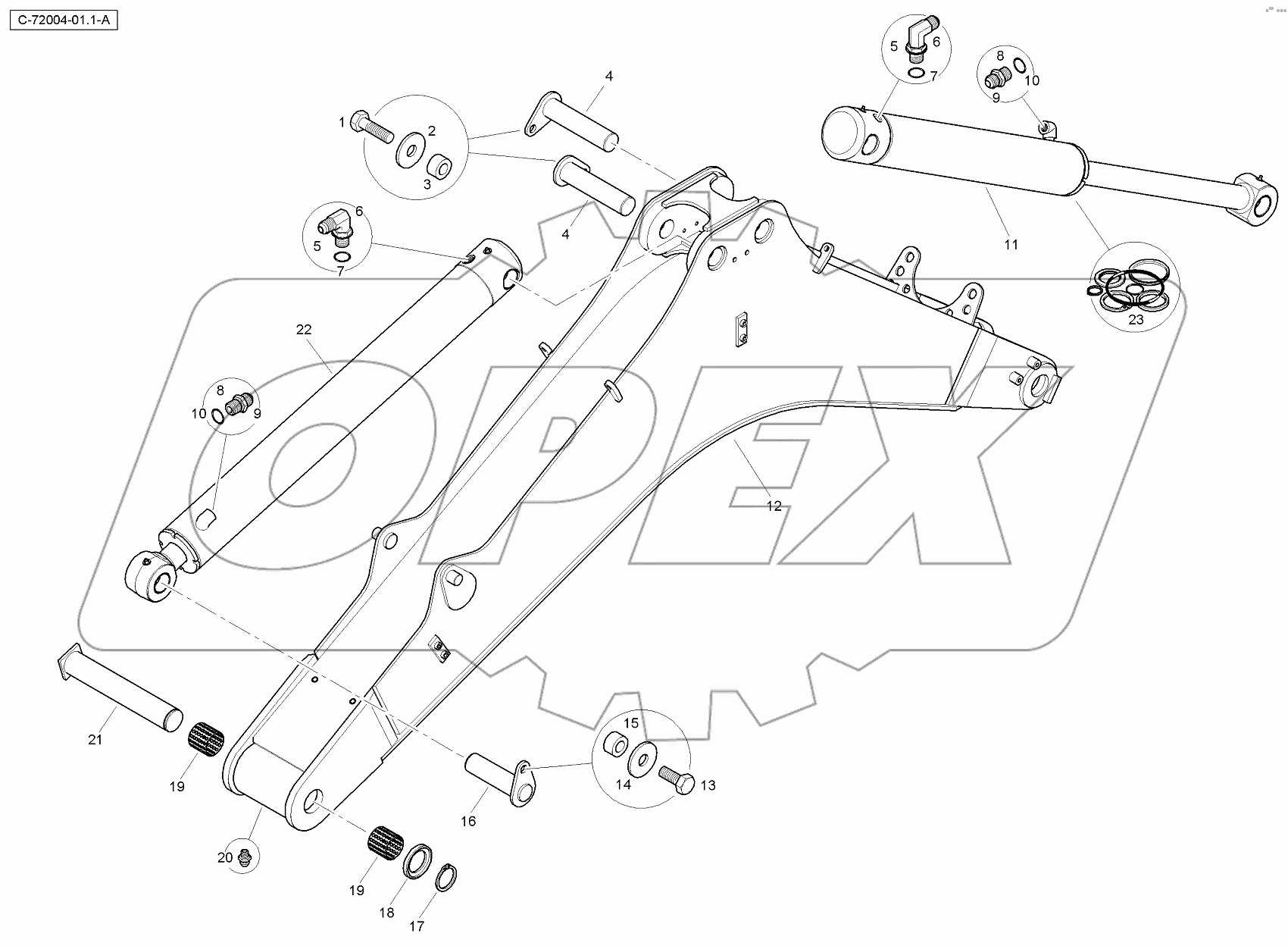  4067 72004Y Boom - Standard - 14ft - Yellow