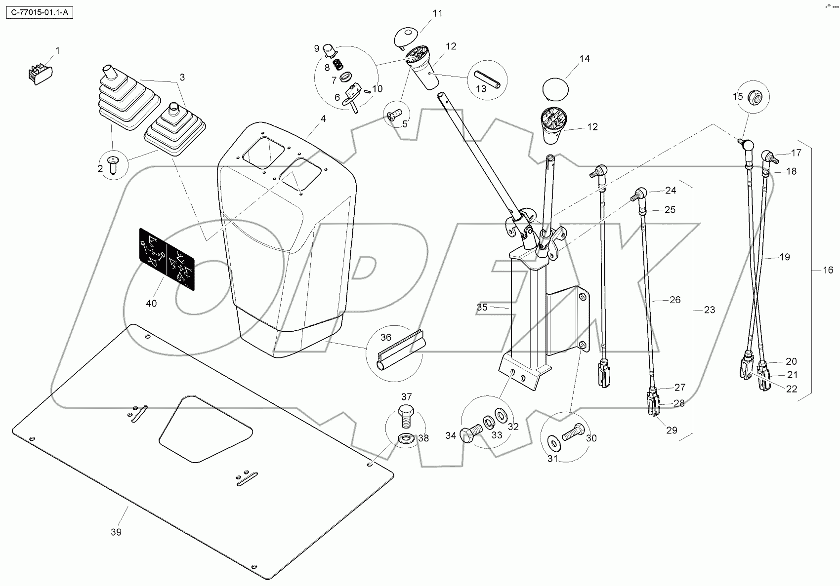  4067 77015 Digger Controls - ISO