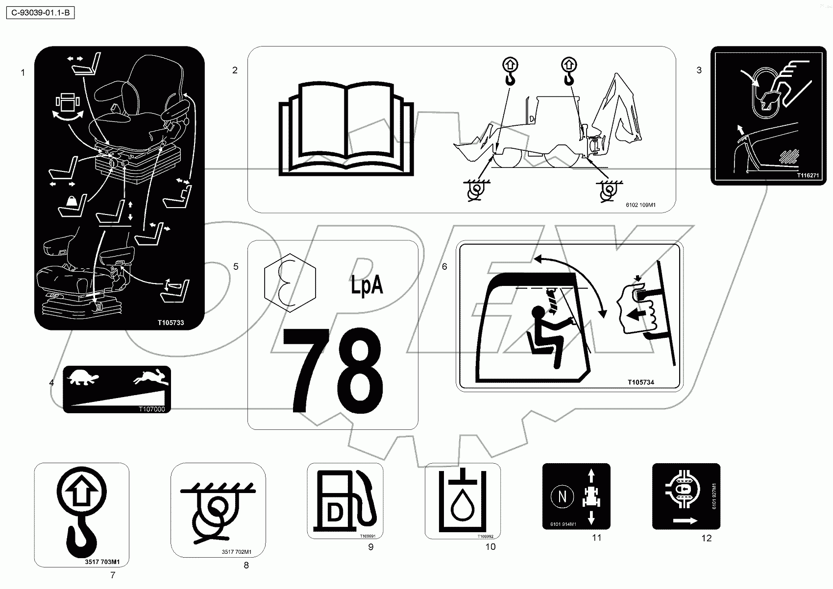  4067 93039 Decals - Instructions