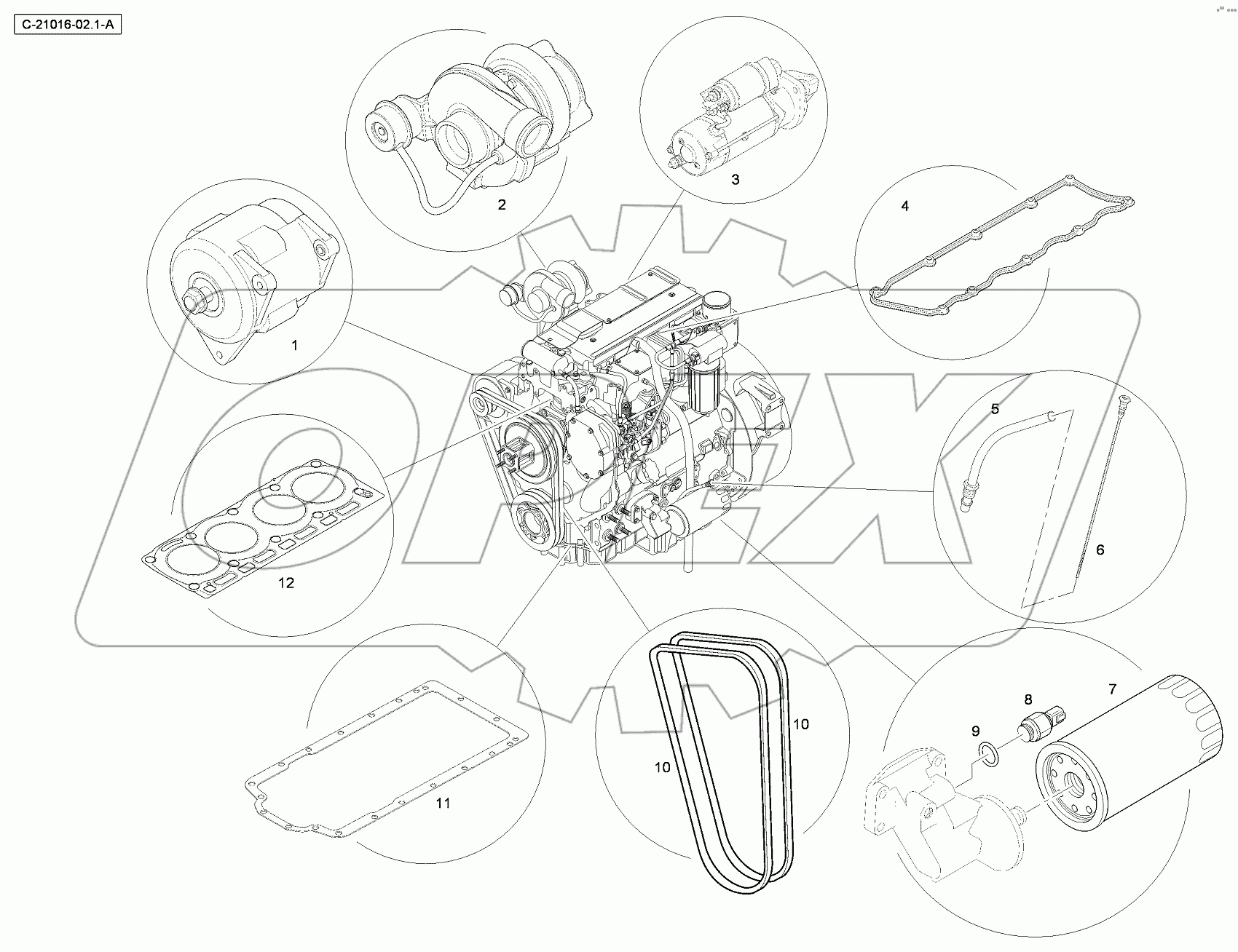  4067 21016 Engine Parts - Tlb840